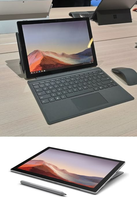 Microsoft Surface Pro 7 Aesthetic, Surface Pro Aesthetic, Windows Surface Pro, 2 In 1 Laptop, Microsoft Surface Pro 7, Microsoft Laptop, Latest Technology Gadgets, Cool Tech Gifts, Microsoft Surface Laptop