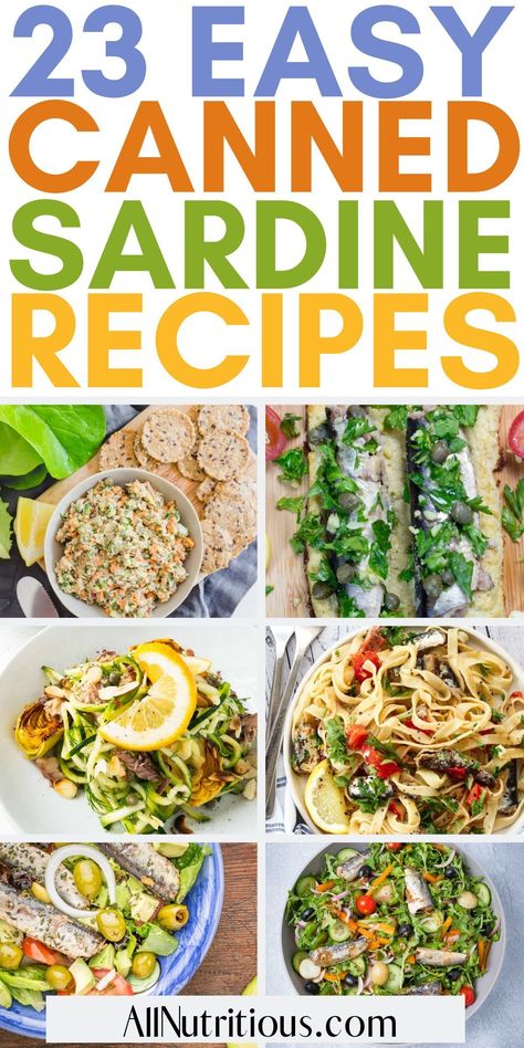 Do you need stress-free weeknight meal ideas? Here are some healthy dinner recipes with canned sardines that are easy to make and taste delicious. If you need some meal planning recipes, these healthy meals are perfect for you. How To Eat Canned Sardines, Easy Sardine Recipes, Sardine Recipes Canned Pasta, Sardine Dinner Recipes, Tinned Sardines Recipes, Meals With Sardines, Tin Sardines Recipes, Recipes Using Sardines, Recipes For Sardines