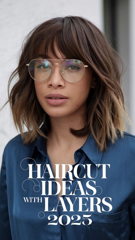 Get inspired with the best haircut ideas with layers! Whether you want a short, medium, or long layered style, there's a perfect haircut for you. Women haircut ideas layers with curtain bangs are a favorite for 2025. Long wavy styles and shoulder-length haircuts with layers are ideal for a soft, natural look. Try haircut ideas no layers for a sleek finish, or opt for trendy bangs for a fresh update Haircut Ideas Layers, Haircut Ideas With Layers, Women Haircut Ideas, Layers With Curtain Bangs, Trendy Bangs, Haircuts With Layers, The Best Haircut, Women Haircut, Layered Style