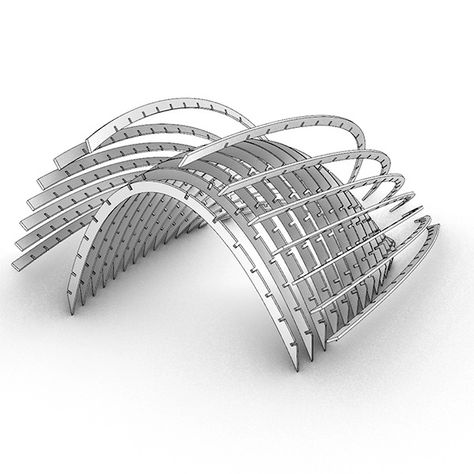 You can see more at www.designcoding.net #pavilions #grasshopper #digitaldesign #parametricdesign #interlocking #structure Pavilion Architecture, More Flexible, Parametric Design, See More, Digital Design, Architecture