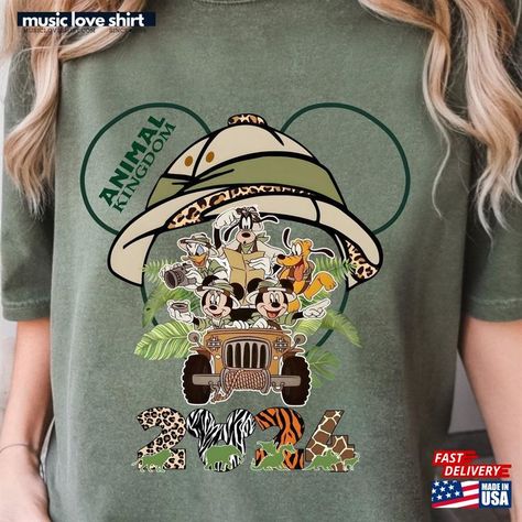 Comfort Colors® Disney Animal Kingdom Shirt Mickey And Friends Safari Family Trip T-Shirt Hoodie Check more at https://musicloveshirt.com/product/comfort-colors-disney-animal-kingdom-shirt-mickey-and-friends-safari-family-trip-t-shirt-hoodie/ Disney Animal Kingdom Shirts, Animal Kingdom Shirt, Animal Kingdom Shirts, Disney Animal Kingdom, Band Names, Disney Trip Shirts, Iconic Album Covers, Shirt Designs For Men, Sense Of Community