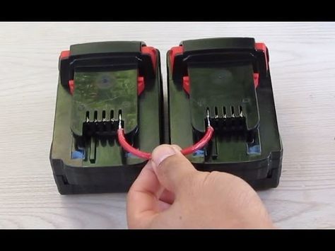 Cordless Drill Batteries, Battery Hacks, Power Tool Storage, Home Electrical Wiring, Batteries Diy, Battery Repair, Tool Storage Diy, Power Tool Batteries, Astuces Diy