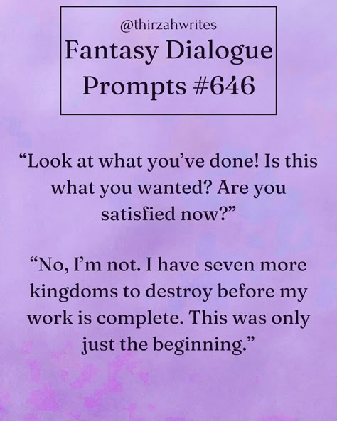 Fantasy Dialogue Prompts, Fantasy Writing Prompts, Writing Prompts Funny, Writing Humor, Fantasy Writing, Writing Plot, Daily Writing Prompts, Story Writing Prompts, Writing Inspiration Tips