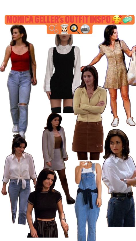 Iconic Friends Outfits, Friends Outfits Inspiration, Tv Show Inspired Outfits, Show Inspired Outfits, Monica Rachel, Y2k Party Outfit, Joey Friends, Friends Outfits, Y2k Party