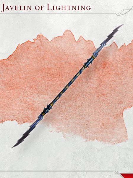 Javelin of Lighning Javelin Of Lightning, Lightning Warrior, Magical Items, D D Items, Magic Items, Fantasy Props, Arm Armor, D&d Dungeons And Dragons, Game Master