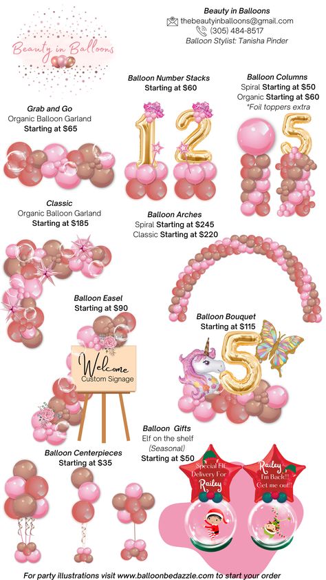 Grab And Go Balloon Garland, Balloon Arch Price List, Balloon Bundles Decor, Balloon Price Guide, Balloon Arch Calculator, Ballon Arch Pricing, Balloon Pricing Guide, Number Balloon Columns, Balloon Arch Backdrop