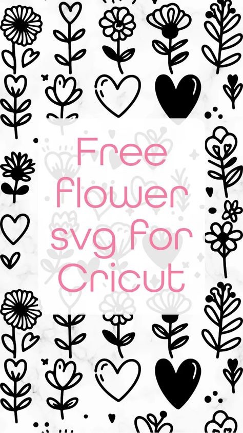 Grab this Free flower svg for Cricut, that has over 15 floral and other motifs included, download it Free Flower Svg Files For Cricut, Cricut Images Free Svg, Free Cricut Downloads, Flower Svg Free, Cricut Free Svg Files, Cricut Flowers, Freebie Svg, Merry Christmas Font, Flower Svg Files