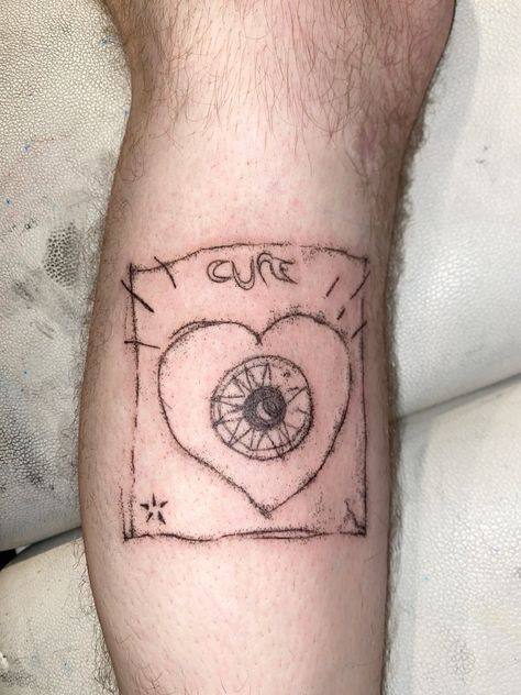 Heart Horror Tattoo, Grunge Music Tattoo, Stitched Heart Tattoo, Slowdive Tattoo, Him Tattoo, Morrissey Tattoo, Heartagram Tattoo, Simple Tattoo Fonts, Metal Tattoos