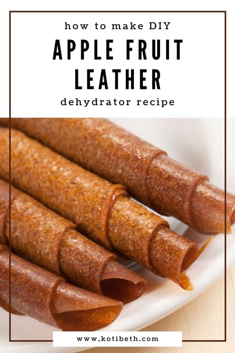 Fruit Leather Recipe Oven, Apple Fruit Leather Recipe, Dehydrated Apples Recipe, Fruit Leather Recipe Dehydrator, Fruit Leather Dehydrator, Kefir Water, All Natural Home, Homemade Fruit Leather, Snacks Diy