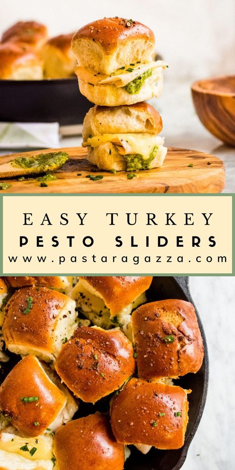 Pull Apart Pesto Turkey Sliders Pioneer Woman, Pesto Hawaiian Sliders, Easy Turkey Sliders Hawaiian Rolls, Hawaiian Roll Sliders Pesto, Fall Sliders Recipes, Pesto Sliders Recipes Hawaiian Rolls, Turkey Pesto Sliders, Turkey Swiss Sliders Hawaiian Rolls, Smoked Turkey Sliders