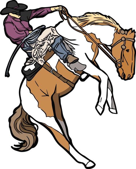 western rodeo riding horse bucking Rodeo Drawings, Arte Animal, Horse Riding, Rodeo, Horses, Clip Art, Graphic Design, Drawings, Animals