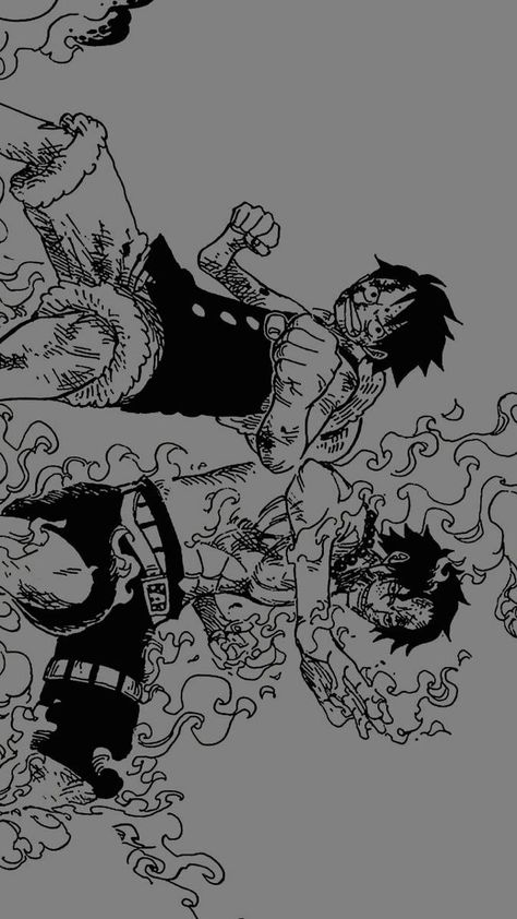 Ace And Luffy Manga, Ace Manga Wallpaper, Ace And Luffy Wallpaper, Manga One Piece Wallpaper, Luffy Manga Wallpaper, Ace Wallpaper One Piece, One Piece Manga Art, Ace One Piece Wallpapers, Ace One Piece Manga