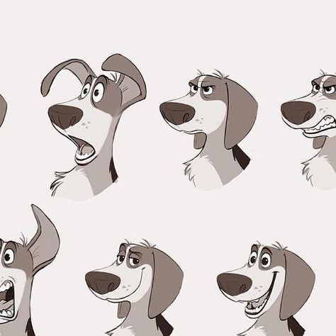 Cartoon Staffy Dog, Dachshund Character Design, Dog Character Sheet, Fast Character Design, Cartoon Dogs Character Design, Expressions Sheet, Dog Character Design, Dogs Animated, Cartoon Beagle