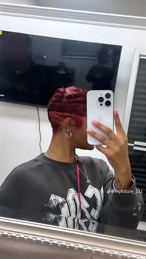 Bald Baddie, Big Chop Natural Hair, Natural Short Hair, Finger Waves Short Hair, Relaxed Hairstyles, Short Relaxed Hairstyles, Short Hair Designs, Short Shaved Hairstyles, Short Hair Inspo