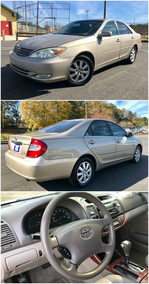 2003 Toyota Camry - $4,500 Toyota Old Cars, Old Toyota Cars, 2002 Camry, 2003 Toyota Camry, Old Toyota, Camry 2005, Camry Toyota, Face Makeup Tutorial Video, Happy 28th Birthday