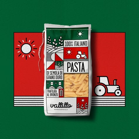 Italian Packaging Design, Italian Food Packaging, Pasta Branding, Italian Packaging, Pasta Packaging, Pizza Packaging, Pasta Brands, Takeaway Packaging, Pizza Branding