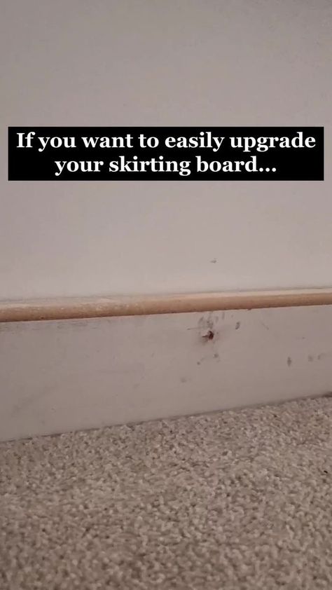 2.5K views · 18 reactions | Abracadabra 🪄 Easily upgrade your skirting board with skirting board covers 🧙 #skirting4u #skirtingboards #skirtingboardcovers | Skirting 4 U Skirting Board Ideas, Skirting Board Covers, Board Covers, Skirting Boards, Spare Bedroom, Baseboards, Home Diy, Bedroom