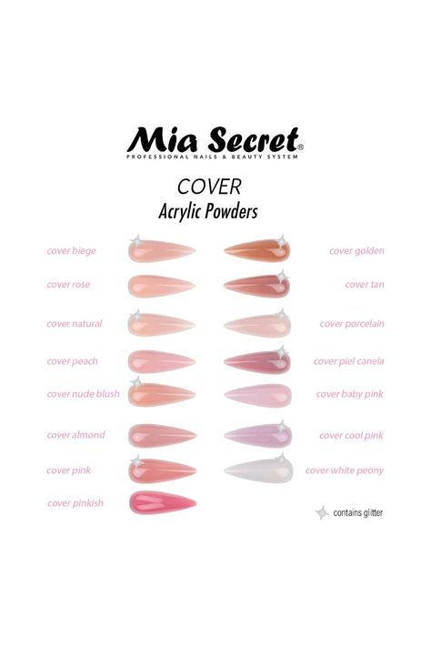 Mia Secret COVER PINKISH Acrylic Powder (8oz) Pretty Girl Nails, Nail Tech Career, Nail Tech School, Mani Pedi Ideas, Business Nails, Acrylic Nails At Home, Nail Beds, Pedi Ideas, Boujee Aesthetic