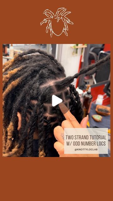 18K views · 1.5K likes | KNOTTY LOC LAB, LLC on Instagram: "Annichia gives us a tutorial on how to two strand twist when your client has an odd number of locs! Tune in to the tips ☺️🫡 . . . . #locs #nyclocs#locstyles #locsofinstagram  #locsalon #Nylocs #knottyloclab #loctitian #locstylist #loccare #locmaintenance  #locnation #longlocs #locspiration #locstylesforwomen #locjourney  #teamlocs  #shortlocs #starterlocs #loclivin #womenwithlocs #explorepage #explore" Two Twist Locs, 2 Strand Twist Styles Locs, How To Do Two Strand Twist On Locs, Two Strand Twist Starter Locs Tutorial, Two Strands Twist Locs, Loc Retwist Tutorial, Two Strand Twist On Locs, How To Install Locs, Twist Over Locs Protective Styles