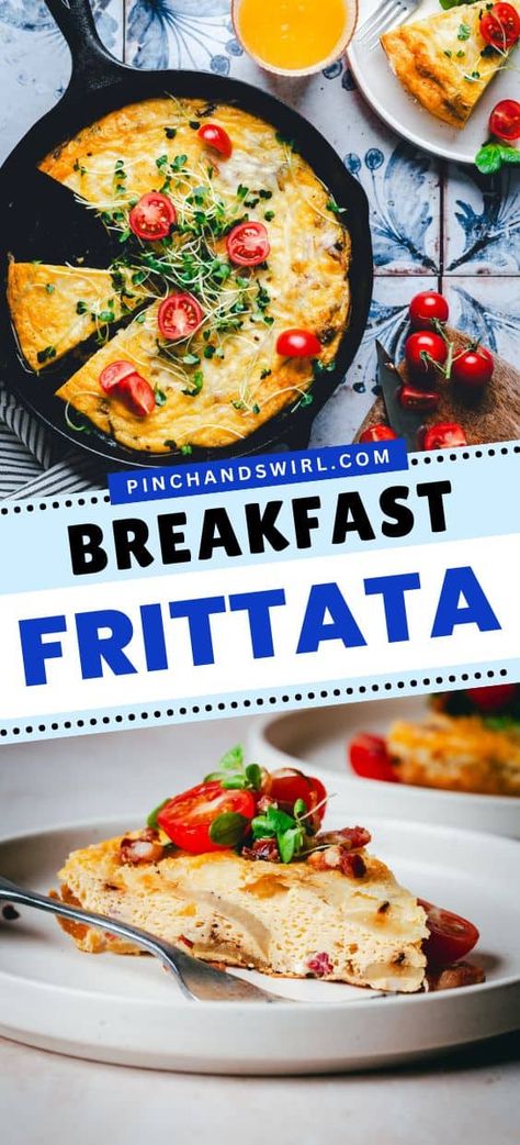 Easy Breakfast Frittata Recipe Fritata Recipe Breakfast Easy, Breakfast Frittata Recipes, Healthy Breakfast Frittata, Best Frittata Recipe, Breakfast Fritatta, Egg Frittata Recipes, Fritata Recipe, Frittata Recipes Breakfast, Potato Frittata Recipes