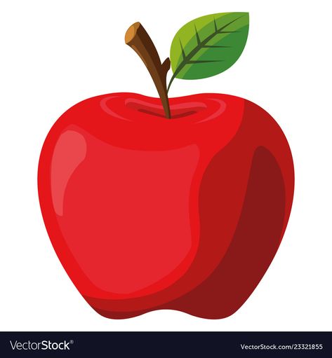 Apple Picture For Kids, Apple Pictures Drawing, Apple Vector Illustration, Cute Apple Illustration, Apple Illustration Art, Apple Design Fruit, Apple Illustration Design, Apple Fruit Illustration, Apple Fruit Images