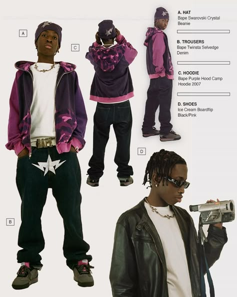 GRAILED on Twitter: "Vintage Ads.… " Streetwear Lookbook, Y2k Outfits Men, Black Men Street Fashion, Y2k Men, Men Street Fashion, Mens Fashion Streetwear, Y2k Outfits, Streetwear Men Outfits, Pose Reference Photo