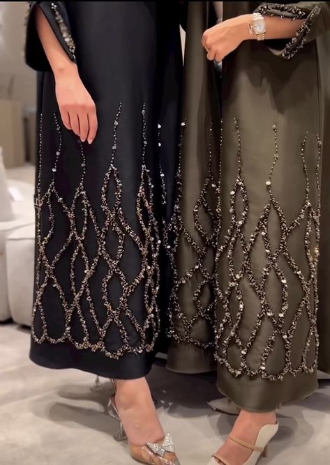 Abaya Beads Design, Abaya Fashion Modern, Fancy Abaya, Modern Royalty, Abaya Designs Latest, Modest Fashion Hijab, Mode Abaya, Abaya Designs, Muslim Fashion Outfits