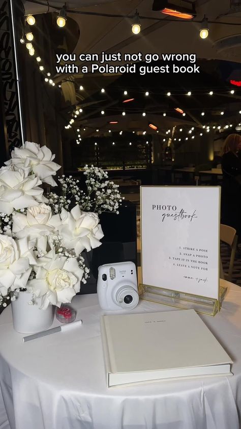 Shop our Influencers' top picks on Amazon -  #Amazon #Influencers #Picks #Shop #Top Black And White Wedding Theme, Polaroid Guest Book, Tafel Decor, Idea Wedding, White Wedding Theme, Dream Wedding Decorations, Wedding Activities, Future Wedding Plans, Social Ads