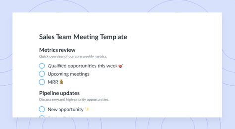 Comprehensive Sales Meeting Agenda Templates For Efficient Team Coordination Sales meeting Agenda templates serve as the backbone of effective sales interactions. A well-structured agenda not only guides the conversation but al... Board Meeting Minutes Template, Team Meeting Agenda Template, Meeting Agenda Examples, Minutes Of Meeting Template, 1:1 Meeting Template Employee, Team Meeting Agenda, Effective Meetings, Meeting Agenda Template, Report Card Template