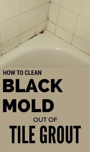 Learn how to clean black mold out of tile grout. Clean Black Mold, Homemade Toilet Cleaner, Clean Baking Pans, Black Mold, Mold In Bathroom, Cleaning Painted Walls, Glass Cooktop, Deep Cleaning Tips, Tile Grout