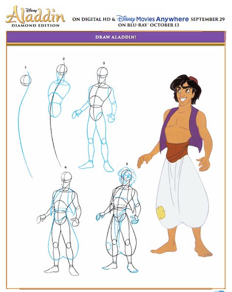 Disney Style Drawing, Walt Disney Signature, Aladdin Characters, Disney Art Style, Aladdin Party, Disney Character Drawings, Future Artist, Drawing Comics, Character Model Sheet