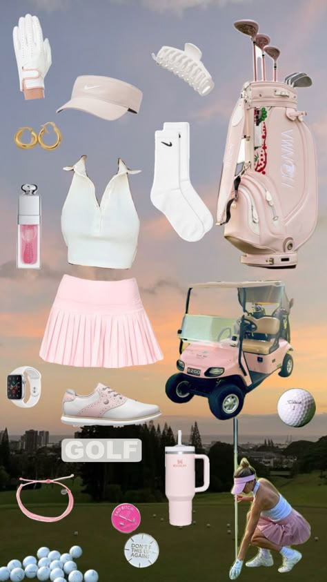 Golf Wallpaper, Cute Golf Outfit, Dancer Lifestyle, Golf Preppy, Golf Attire Women, Golf Inspiration, Vintage Hollywood Glamour, Womens Golf Fashion, Golf Club Sets