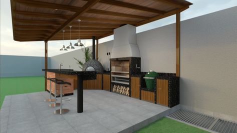 Asador Argentino en La Molina - Terrazas y Parrillas Diy Patio Decor, Outdoor Kitchen Plans, Outdoor Bbq Kitchen, Outdoor Living Rooms, Outdoor Living Design, Backyard Kitchen, Outdoor Kitchen Design Layout, Outdoor Kitchen Patio, Patio Garden Design