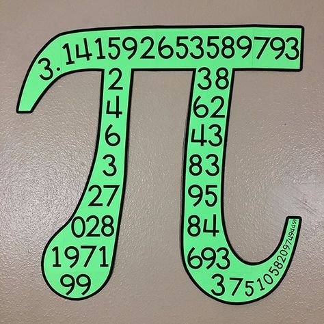 My Math Resources - Pi Symbol Bulletin Board Poster Math Posters Middle School, Amy Harrison, 9th Grade Math, Math Classroom Decor, Math Classroom Posters, Math Bulletin Boards, Middle School Literacy, Math Classroom Decorations, Pi Symbol