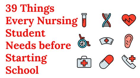 39 Things Every Nursing Student Needs before Starting School [the ultimate list of “must-have” nursing school supplies] Nursing School Supply List, Nursing School Needs, Nursing Students Must Haves, Lpn School, Nursing School Supplies, Nursing Student Humor, Nursing Study Tips, School Supplies Highschool, College Checklist