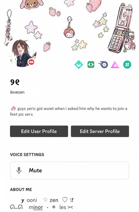 K-on Banner, Discord Bio Ideas Simple, Cute Discord Layout, Discord Bio Ideas Male, Discord About Me Ideas Aesthetic, Discord Profile Sets, Banner And Pfp Discord Sets, Cute Discord Bios, Discord Description Ideas