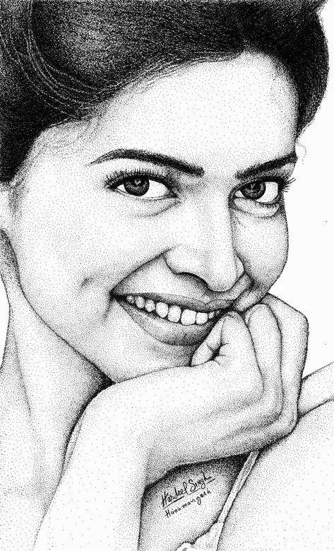 Deepika Padukone Sketch, Holiday Drawings, Potrait Painting, Pencil Sketch Portrait, Sketch Images, Dipika Padukone, Face Stencils, Sketches Doodles, Paintings Tutorials