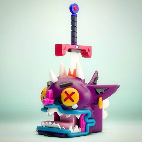 Art Toy Culture on Instagram: “Posted @withregram • @6foresttoys The Demon Head by @lin.o_o.us / WIP #ResinToy #designerToy #popArt #ArtToy #artlover #contemporaryart…” Art Toys Design Ideas, Art Toys Design, Vinyl Art Toys, Toy Sculpture, 3d Figures, Modern Toys, Low Poly Art, Toy Design, Toy Art