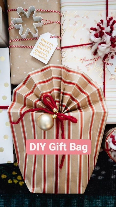 Have you ever tried making a gift bag from wrapping paper? I've done this when I need to wrap something like a stuffed animal, oddly shaped toy, or round item. This accordion fold method for the top is inspired by @beeandblooms! #thediymommy #giftwrappingideas #giftwrap #giftwrapping #christmashack | The DIY Mommy | The DIY Mommy · Original audio Making A Bag With Wrapping Paper, Gift Wrap Stuffed Animal, How To Wrap A Basket With Wrapping Paper, Stuffed Animal Wrapping Ideas, Wrapping Oddly Shaped Gifts, Stuffed Animal Gift Wrapping Ideas, How To Wrap A Large Stuffed Animal, Round Wrapping Ideas, How To Gift Wrap A Perfume Bottle