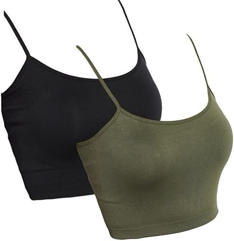 Spaghetti Top, Spaghetti Strap Top, Crop Tank Top, Cropped Cami, Unique Accessories, Bra Straps, Strap Tops, Teenage Fashion Outfits, Bra Top