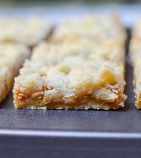 Blueberry Shortbread Bars, Apple Butter Bars, Caramel Apple Butter, Blueberry Shortbread, Caramel Butter, Apple Bars, Shortbread Bars, Ice Cream Cookie Sandwich, Butter Bar