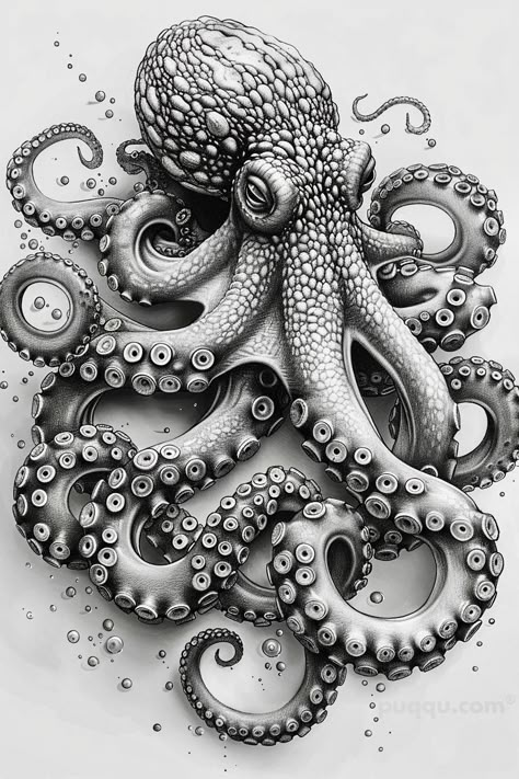 Octopus Reference, Octopus Art Drawing, Marine Life Drawing, Octopus Photography, Ocean Creatures Art, Octopus Sketch, Marine Life Art, Octopus Drawing, Octopus Tattoo Design