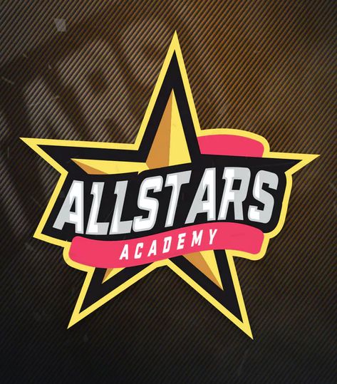 All Stars Academy Sports Logo Template AI, EPS. Download Logo All Star, Sports Logo Inspiration, Xmas Games, Academy Logo, Team Logo Design, Esports Logo, All Star Team, Game Title, Academy Sports