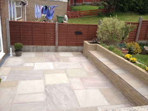 garden+indian+patios | Indian Stone Patio in Brierfield Indian Stone Patio, Stone Patio Ideas, Paving Stone Patio, Stone Backyard, New Patio Ideas, Indian Stone, Patio Pictures, Indian Garden, Small Balcony Garden