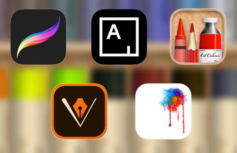 5 The Best iPhone #Apps For Budding #Digital Artists Digital Art Apps Iphone, Art Apps Iphone, Drawing Apps Iphone, Art Set 4 App, Good Drawing Apps, App Design Ipad, Aquarium Craft, App Drawings, Iphone Logo