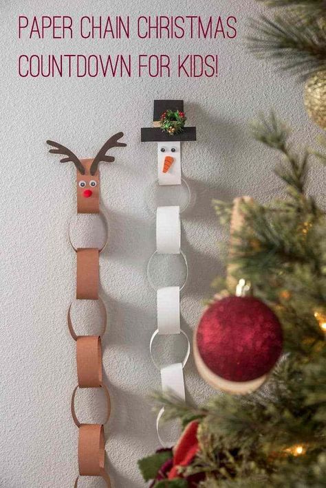 This paper chain Christmas countdown calendar for kids is so much fun to make! It can be made with any paper and theme! #Christmascountdown #paperchain #paperchaincountdown #countdowncalendarforkids #Christmascountdowncalendar #kidscraft #funChristmascraft Paper Chain Christmas, Diy Paper Chain, Kids Advent Calendar, Countdown For Kids, Kids Advent, Paper Blog, Paper Chain, Christmas Crafts For Toddlers, Paper Christmas Decorations