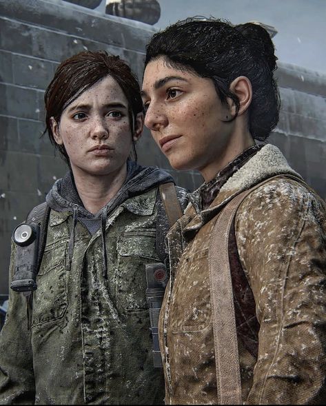 Ellie And Dina Tlou, Tlou Ellie And Dina, Ellie Williams And Dina, Ellie X Dina, Ellie And Dina Fanart, Tlou Women, Dina And Ellie, Ellie Dina, Dina Woodward