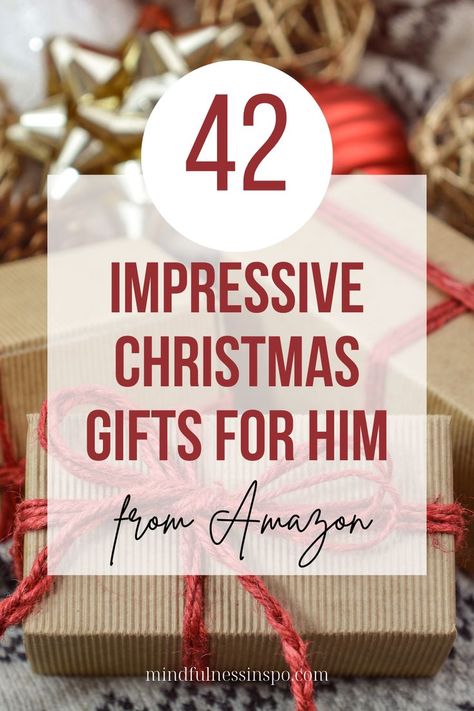 42 impressive Christmas gifts for him from Amazon Cool Christmas Gifts For Him, Bf Anniversary Gifts For Him Diy, Best Christmas Gifts For Him, Xmas Ideas For Boyfriend, Christmas Gift Ideas For Country Boyfriend, Fiance Christmas Gifts, First Christmas Dating Gifts, Christmas Boxes For Boyfriend, Meaningful Christmas Gifts For Husband