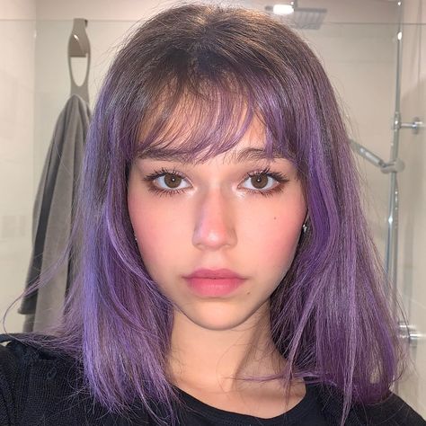 pinterest ⚡️ @shanasya Faded Purple Hair, Ropa Dark, Hairstyle Fade, Light Purple Hair, Highlight Ideas, Hot Haircuts, Punk Hair, Teen Titans Go, Halloween Hair