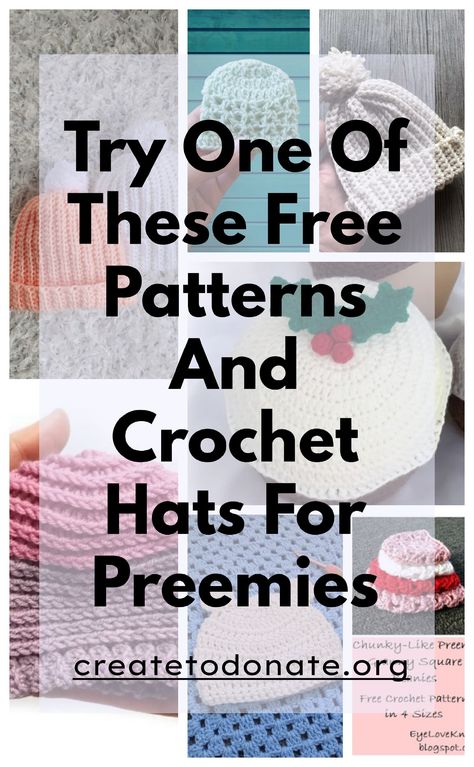 Nicu Crochet Patterns, Micro Preemie Crochet Patterns Free, Micro Preemie Crochet Patterns, Crochet Preemie Hats, Childrens Crochet Hats, Angel Baby Patterns, Preemie Crochet, Preemie Hats, Crochet Baby Bonnet